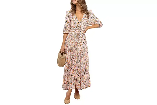 Petal & Pup Kelda Floral Midi Dress