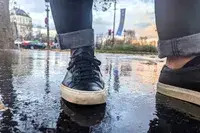 A person wearing the Common Projects Men