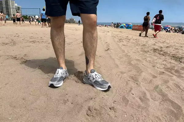 A man wearing the New Balance Men