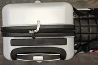 An overhead view of a closed Younglingz Ride On Suitcase