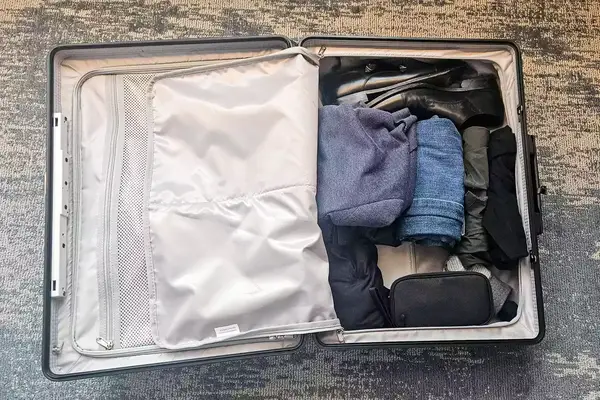 A close-up of a packed MiaMily Check In