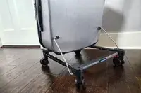 A close-up of the bottom of the Mountain Buggy Skyrider Luxury