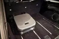 The Mountain Buggy Skyrider Luxury in the trunk of a car