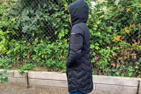 A person facing to the side while wearing the Columbia Women