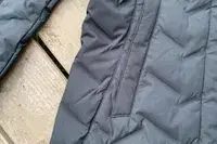 A close-up of the side of the Columbia Women