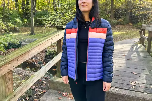 A person wearing the Cotopaxi Women