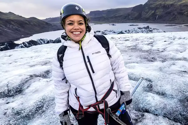 A person wears the Columbia Women