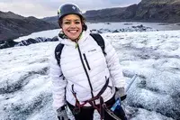 A person wears the Columbia Women