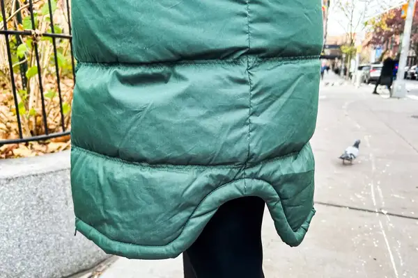 Close-up of the bottom lining on a Kari Traa Rongve Parka