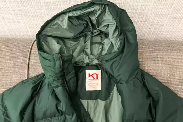 Close-up of the hood on a Kari Traa Rongve Parka