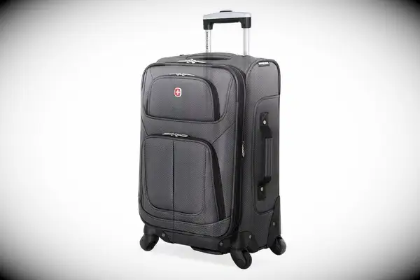  SwissGear Sion Softside Expandable Luggage, Dark Grey