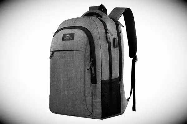 MATEIN Travel Laptop Backpack, Business Anti Theft Slim Sturdy Laptops Backpack with USB Charging Port, Water Resistant College School Computer Bag Gift for...