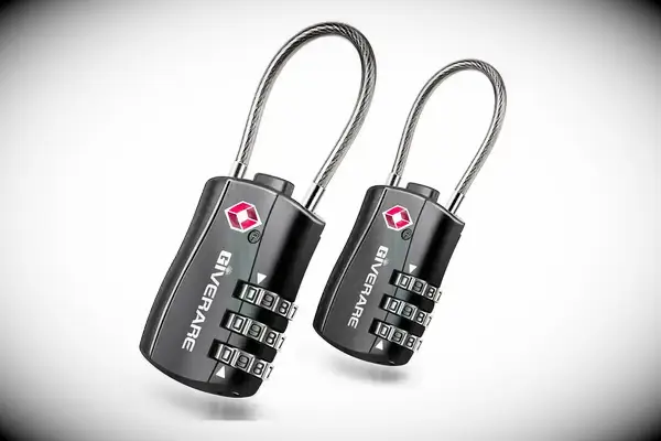 GIVERARE 2 PCS TSA Approved Luggage Locks, Combination Travel