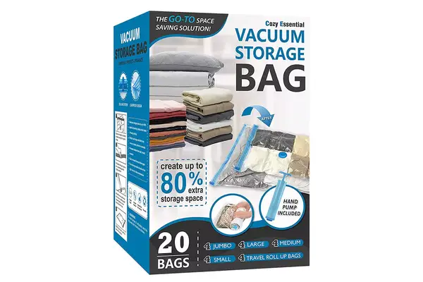 Amazon Cozy Essential 20 Pack Vacuum Storage Bags