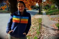 Woman outside wearing a Cotopaxi Women