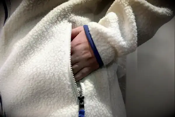 Hand in pocket of Patagonia Women