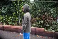 Side view of person wearing Fjallraven Women