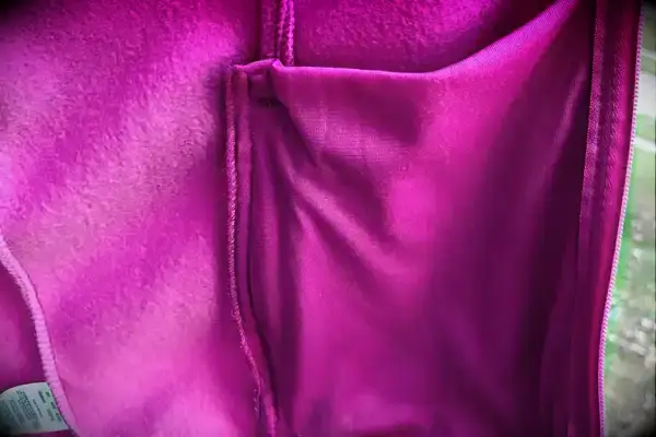 Close up of the inside of a pocket on a Columbia Women