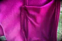 Close up of the inside of a pocket on a Columbia Women