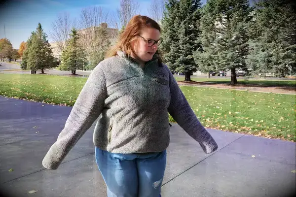 Woman standing outside wearing a L.L.Bean Women