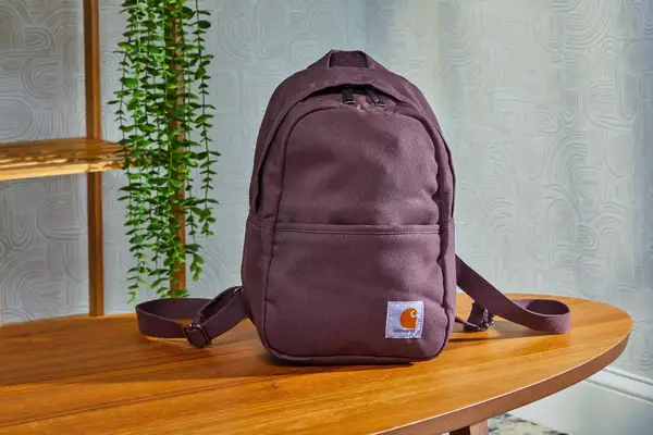 A person places a laptop into the Cotopaxi Allpa 42L Travel Pack