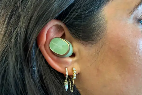 Bowers & Wilkins Pi8 Headphones in someone