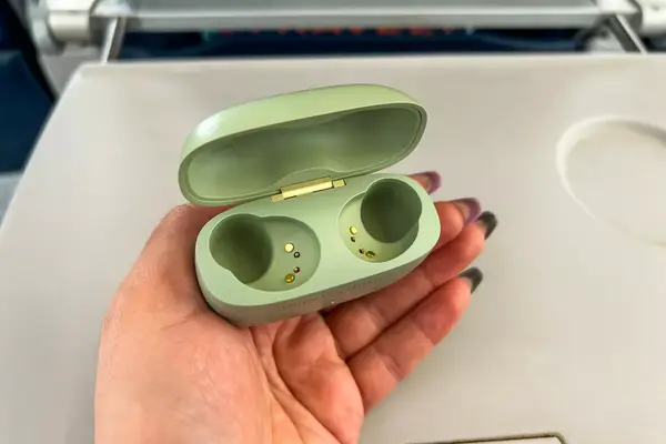 Bowers & Wilkins Pi8 Headphones taken out of case