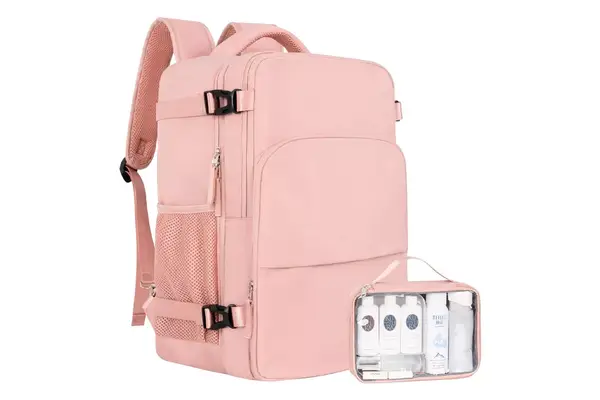 Sinaliy Travel Backpack for Women, Flight Approved Carry On Backpack with USB Charging Hole, Lightweight Travel Bag, Waterproof Causal Bookbag for College,...