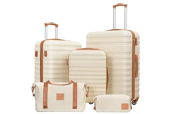Amazon Coolife Suitcase Set 3 Piece Luggage Set