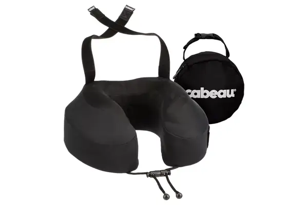 Cabeau Airplane Pillow for Long Flights – Evolution S3 – Best Travel Accessory with Seat Straps to Secure Your Head and Neck and Provides 360° Support (Jet...