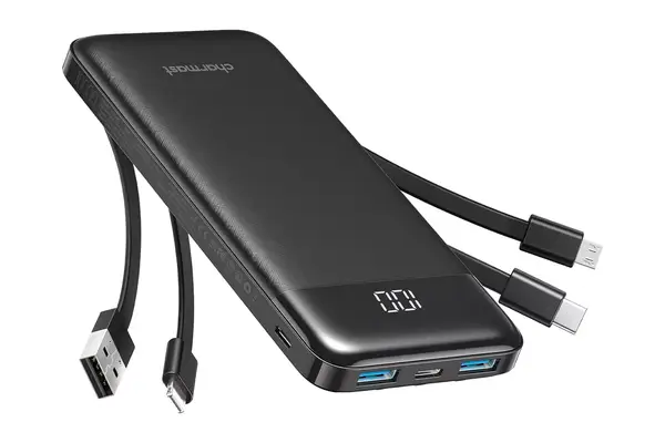 Charmast Portable Charger with Built-in Cables