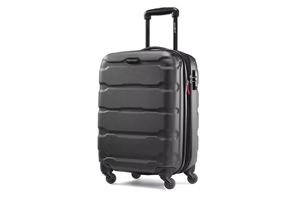 Amazon Samsonite Omni PC Hardside Expandable Luggage with Spinner Wheels, Carry-On 20-Inch, Black