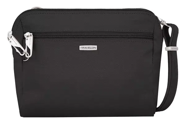 Travelon Anti-Theft Classic Convertible Crossbody & Waist Pack, Black