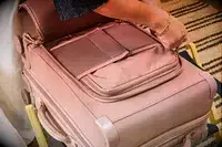 The front pocket on the Dagne Dover Smaller Seattle Carry-on Luggage 20.5 Inches