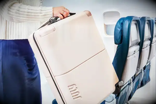 Person lifting the July Carry On