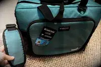 The Igloo Latitude Snapdown 36-Can Cooler Bag with the tags on