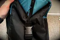 A buckle and strap on the Igloo Latitude Snapdown 36-Can Cooler Bag