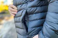The pocket on the Save The Duck Erion Packable Quilted Puff Jacket
