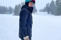 Person In Goggles Wearing The North Face Men