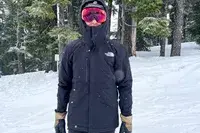 Person In Goggles Wearing The North Face Men