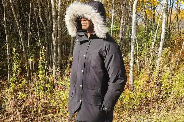 A person wears the Basin and Range Men