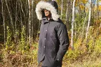 A person wears the Basin and Range Men