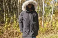 A person wears the Basin and Range Men