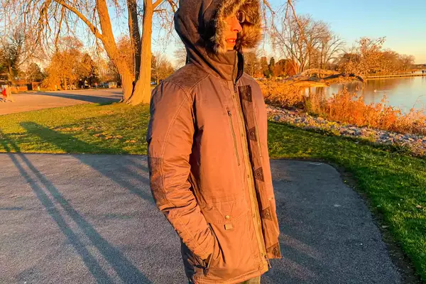 A person wears the Kuhl Men