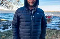 A person wears the Stio Men