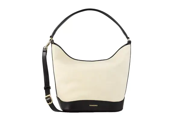 Sandro Tangoso canvas bucket bag