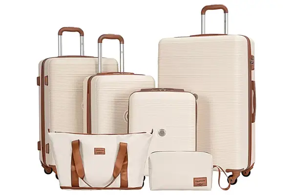 Walmart Travelhouse 6 Piece Hardshell Luggage Set