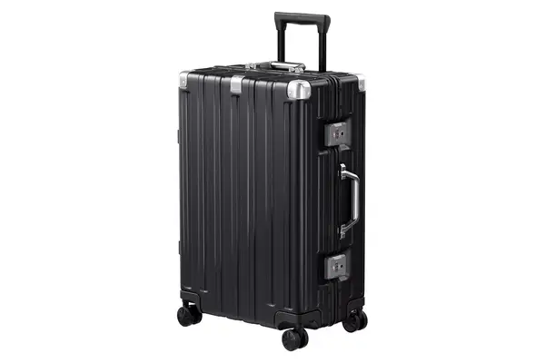 Krute Luggage Aluminum Frame Zipperless Metal Checked Luggage