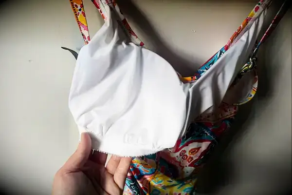 The cup lining on the La Blanca Island Goddess Lingerie One-Piece Swimsuit