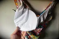 The cup lining on the La Blanca Island Goddess Lingerie One-Piece Swimsuit